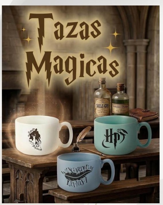 Tazas Mágicas Harry Potter 350 ml