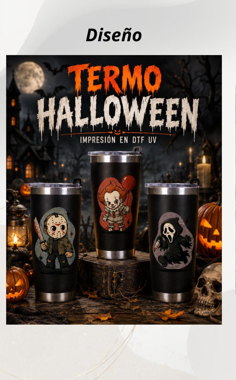 Termo Halloween negro 20 oz