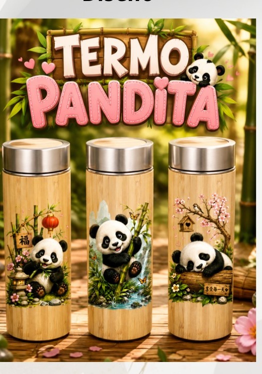 Termo Pandita Bambú 500 ml