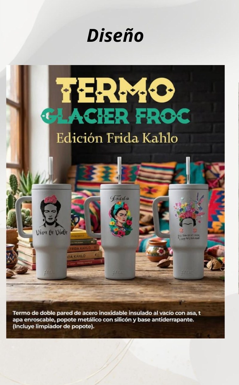 Termo Glacier FROC Frida Kahlo 40 oz