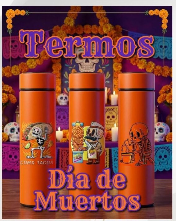 Termos CDMX Día de Muertos 300 ml