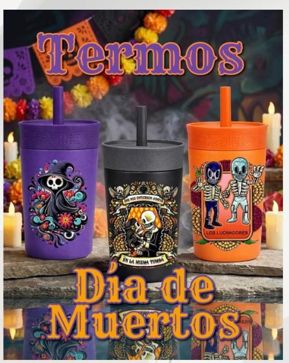 Vasos Día de Muertos Altares 500 ml