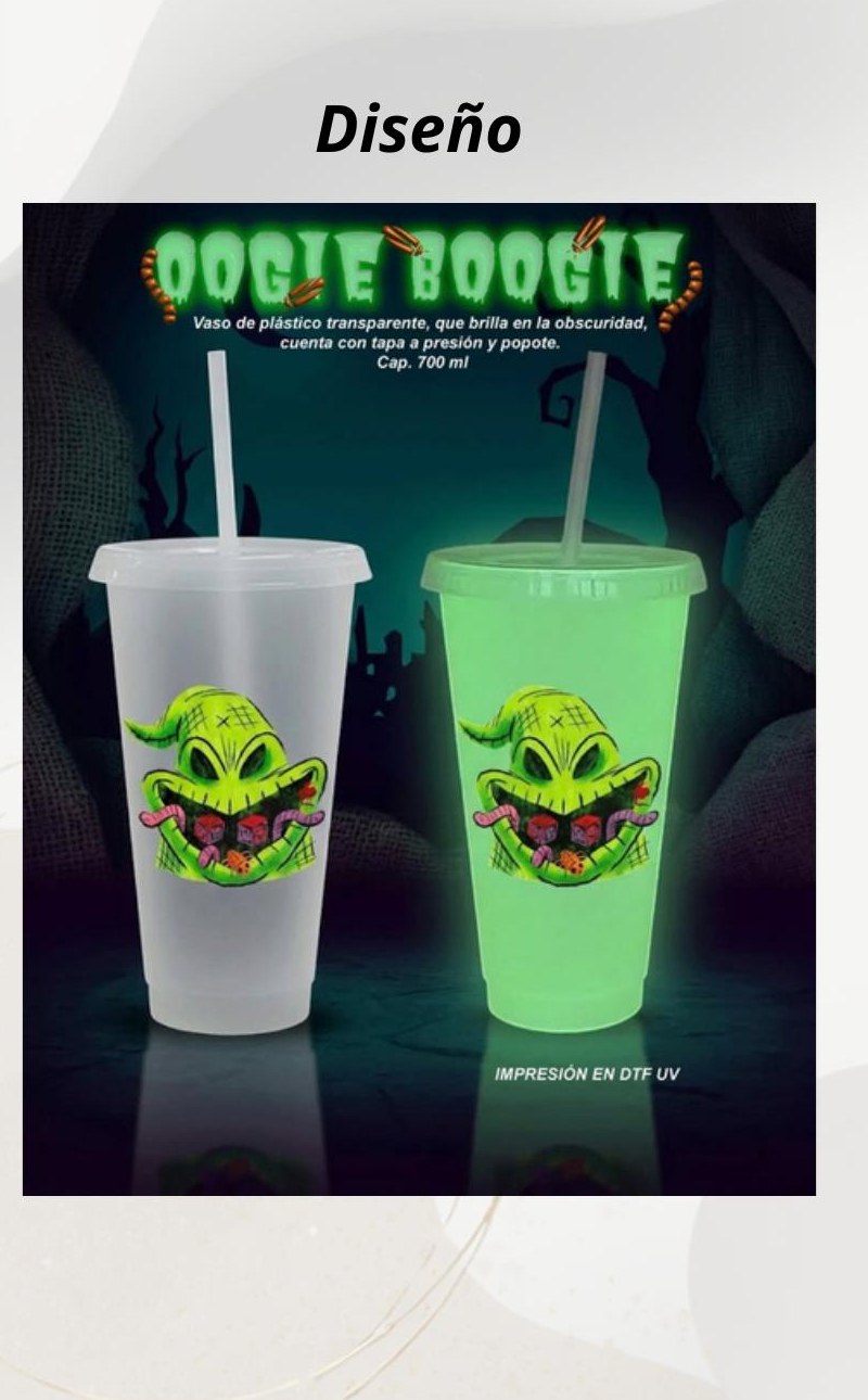 Vaso Oogie Boogie a color 700 ml