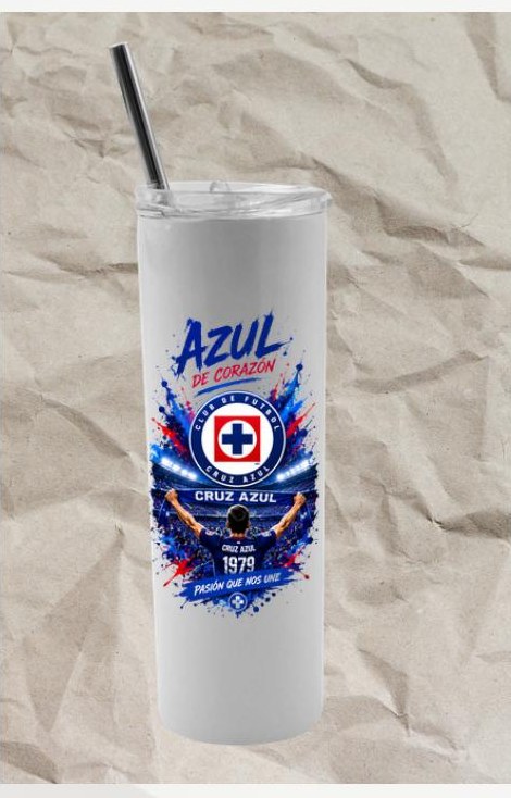 Termo sublimable Cruz Azul — Diseño 1