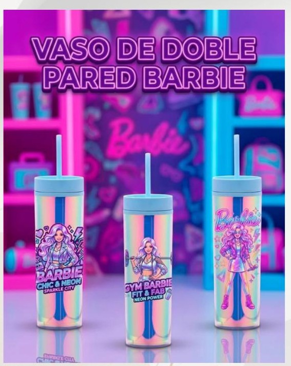 Vaso doble pared Barbie 700 ml