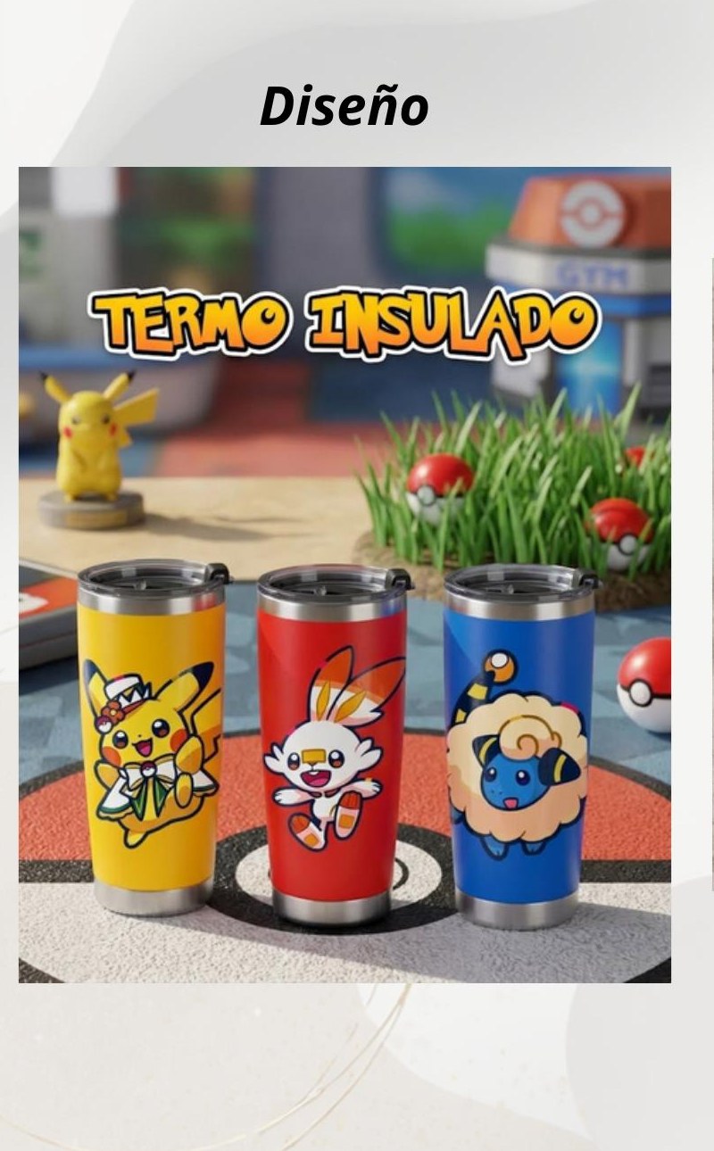 Termo insulado Pokémon Pikachu