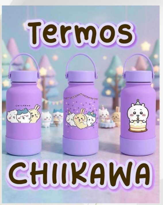 Termos Chiikawa Lila 500 ml