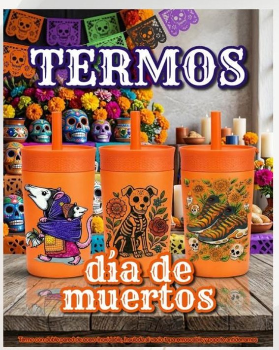 Vasos Día de Muertos Catrinas 500 ml