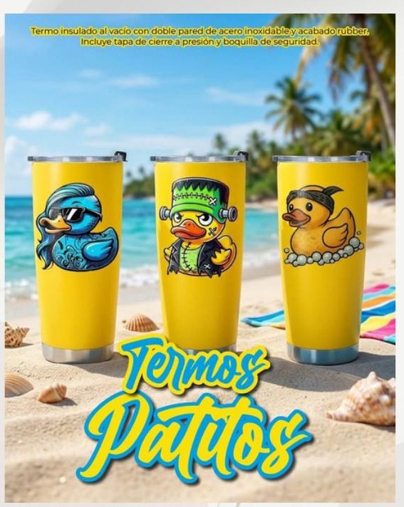 Termos Patitos Verano 20 oz