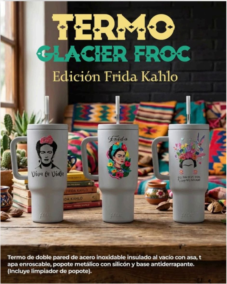 Termo Glacier FROC Frida Kahlo 40 oz