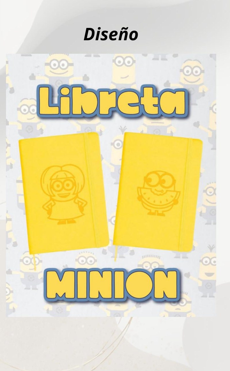 Libreta Minion grabada en láser