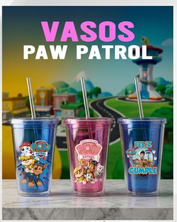 Vasos Paw Patrol 500 ml
