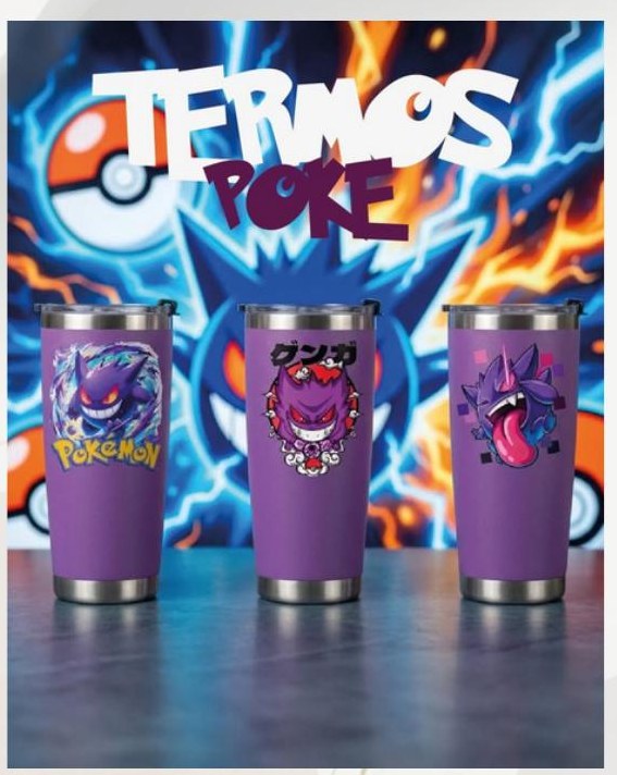 Termos Pokémon Gengar 30 oz