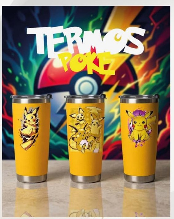Termos Poke Pikachu 20 oz