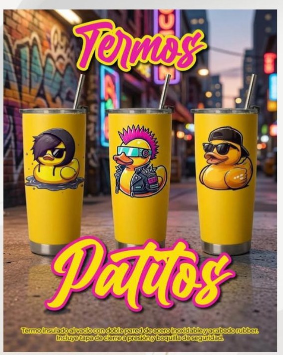 Termos Patitos Cool 20 oz