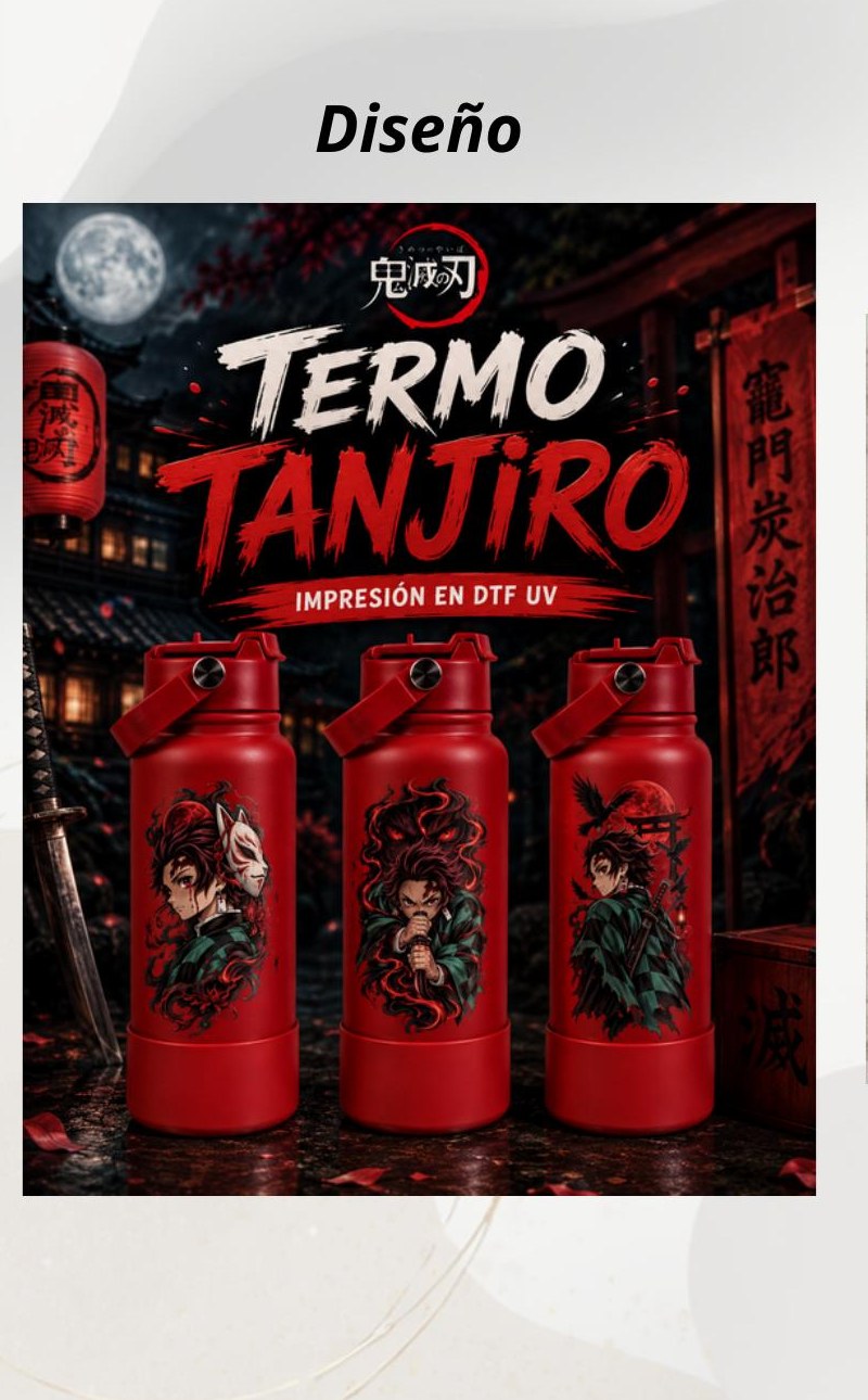 Termo Tanjiro rojo