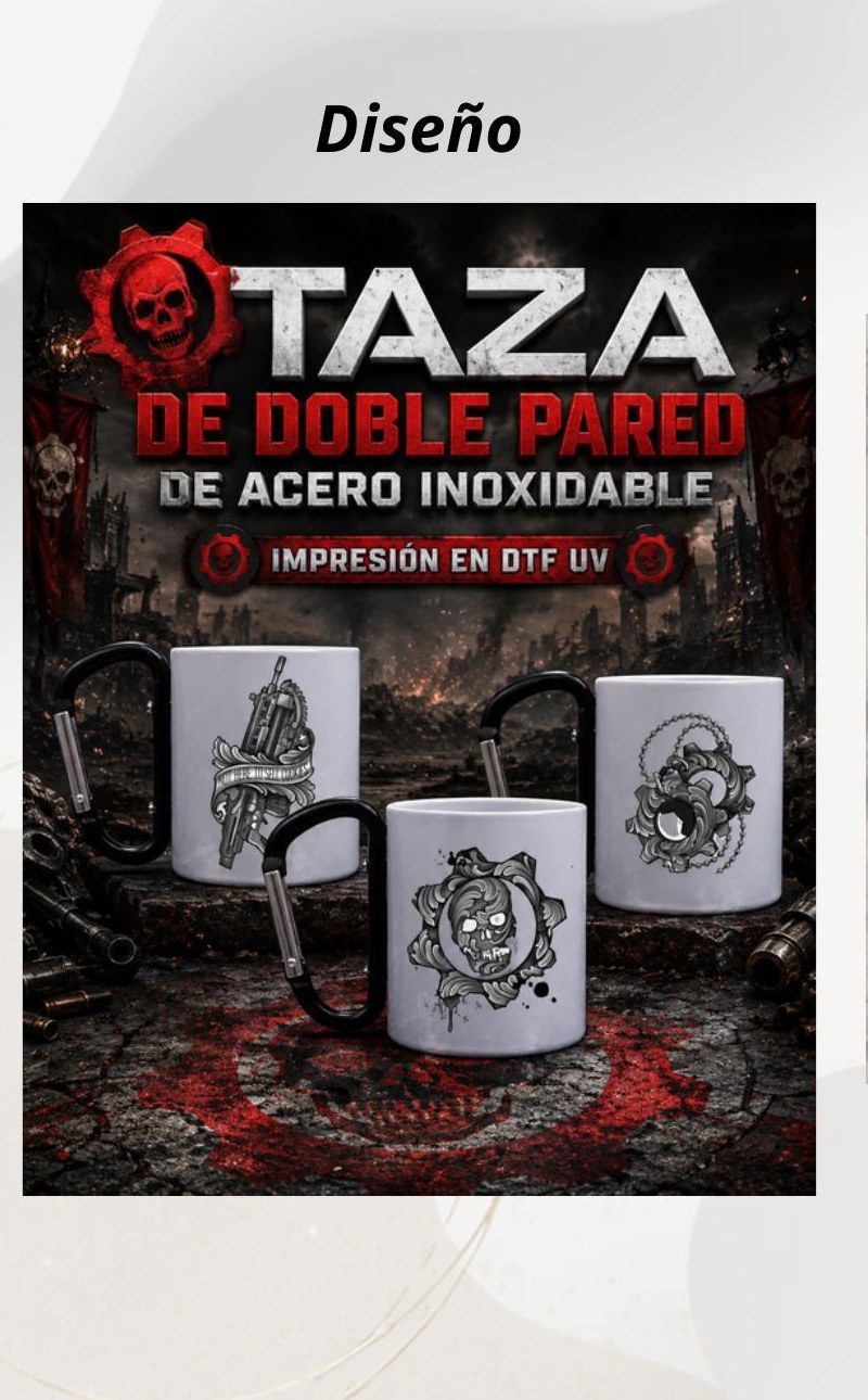 Taza doble pared Gears of War