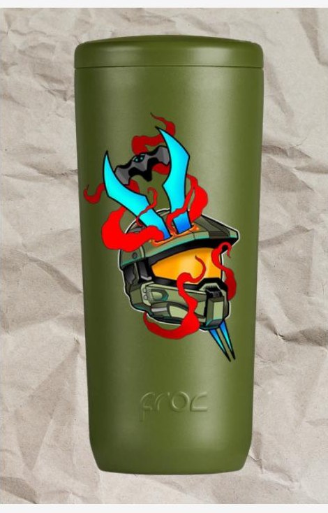 Termo doble pared Master Chief — Diseño 1