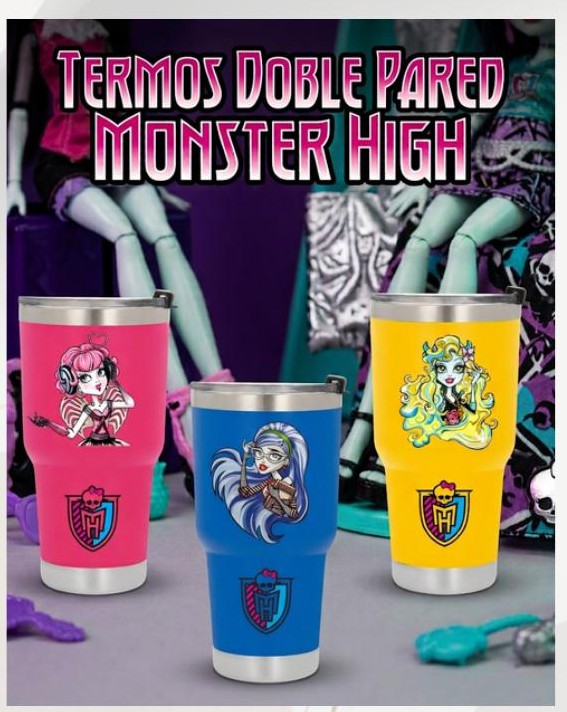 Termos doble pared Monster High 30 oz