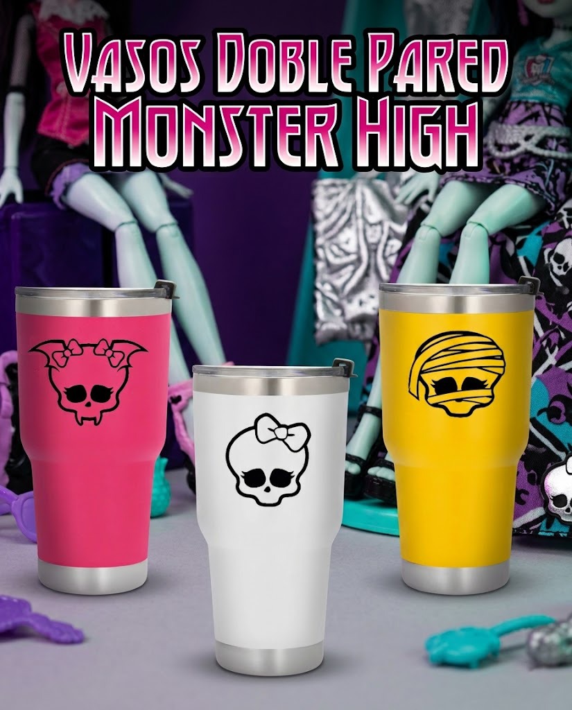Vaso térmico Monster High siluetas 30 oz