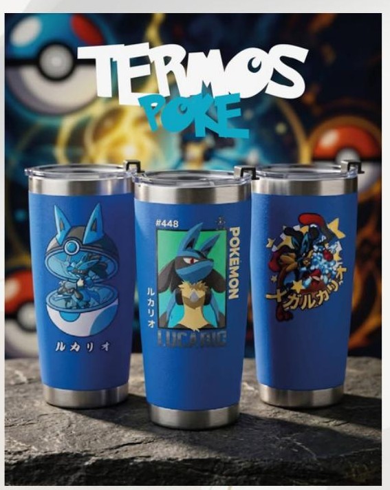 Termos Poke Lucario 20 oz