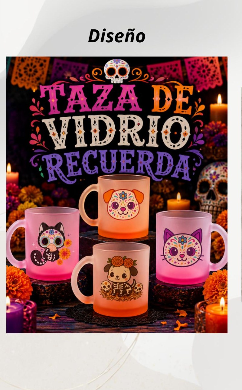 Taza de vidrio Michis Recuerda