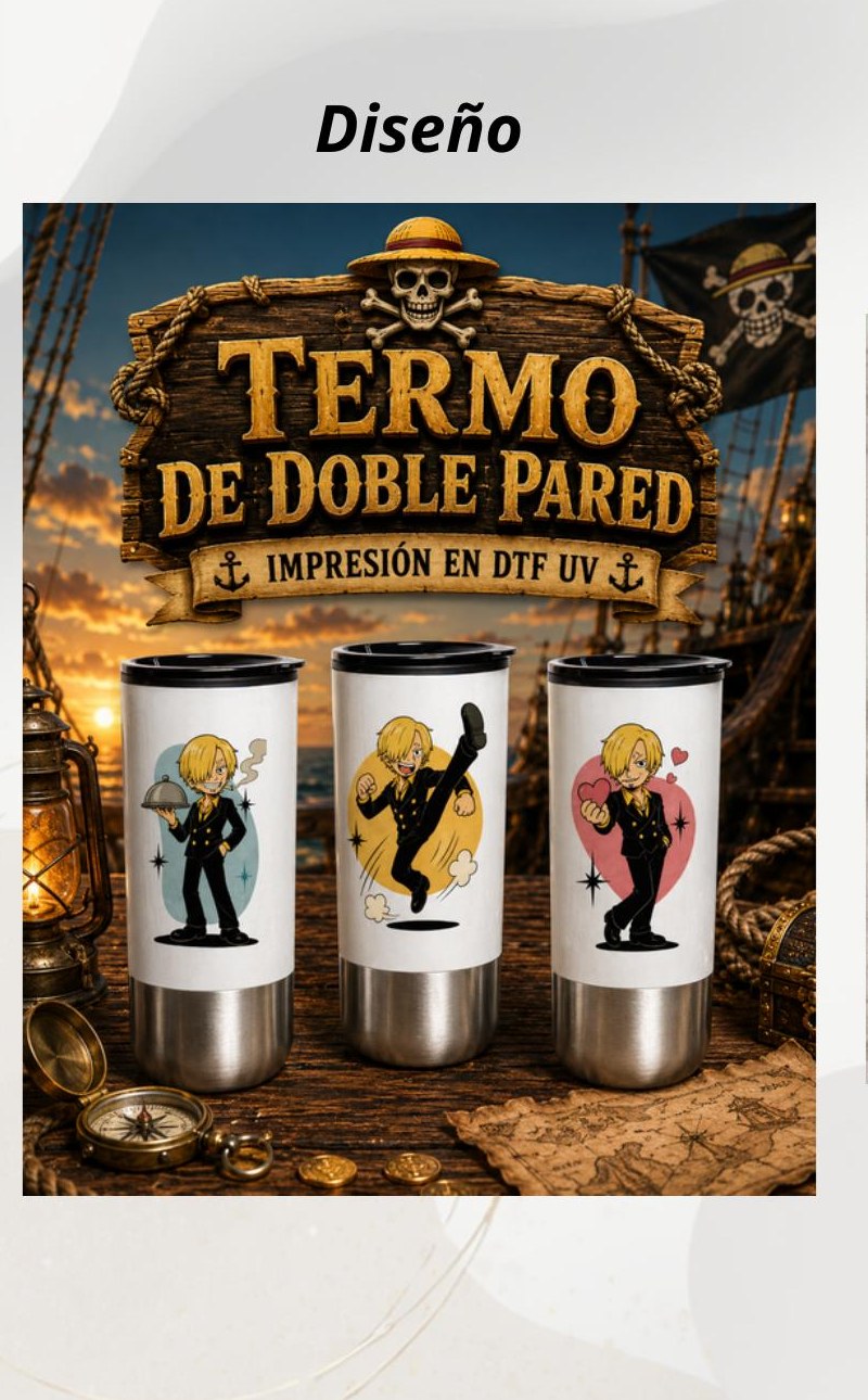 Termo doble pared Luffy Gear One Piece