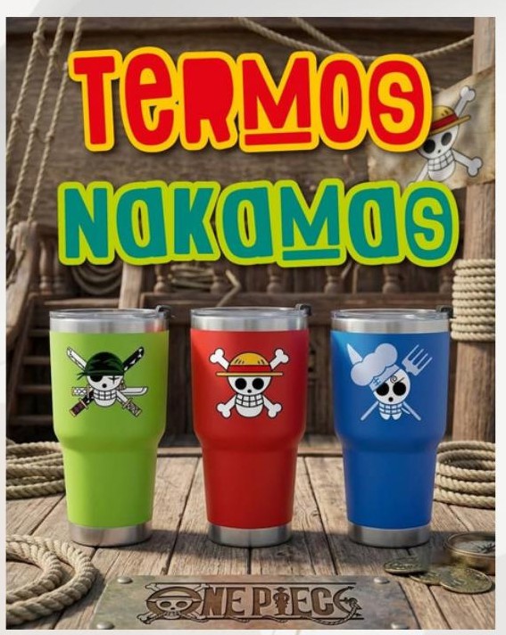 Termos Nakamas One Piece 30 oz