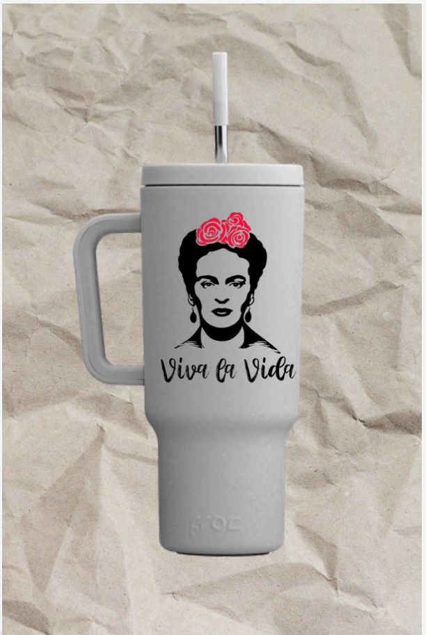Termo Glacier FROC Frida Kahlo 40 oz — Viva la Vida