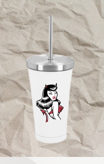 Termos Latte Vampiresa 16 oz — Diseño 1