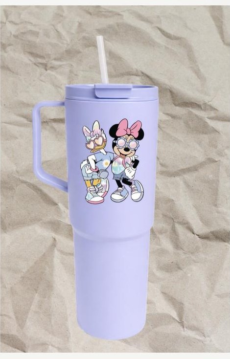 Termo de plástico Disney lila — Diseño 1